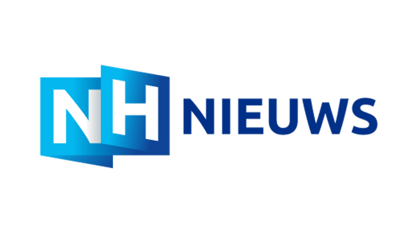 Logo regionale televisie- en radio-omroep NH Nieuws op een transparante achtergrond - 600 * 337 pixels 
